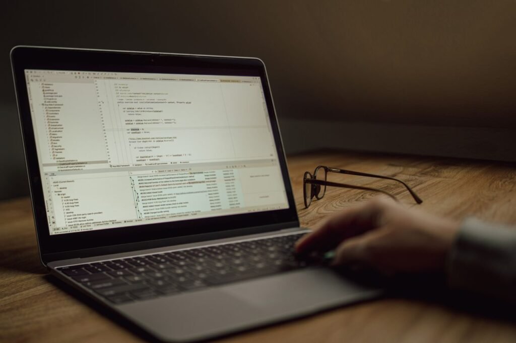 AI software running on a student laptop