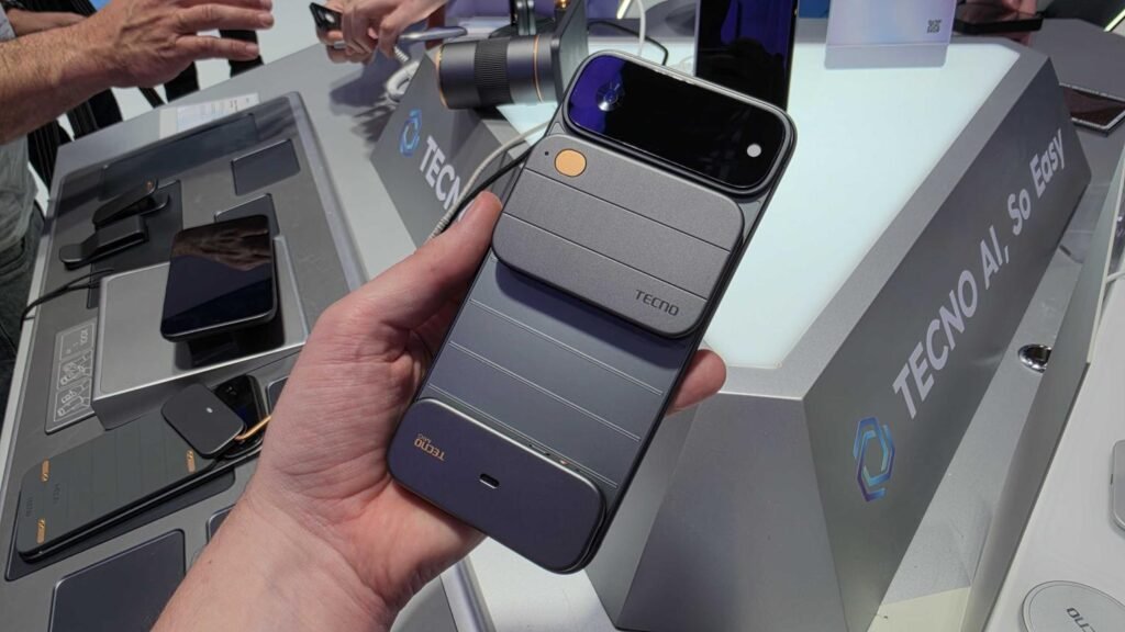 Tecno Modular Smartphone Concept showcased at MWC 2026