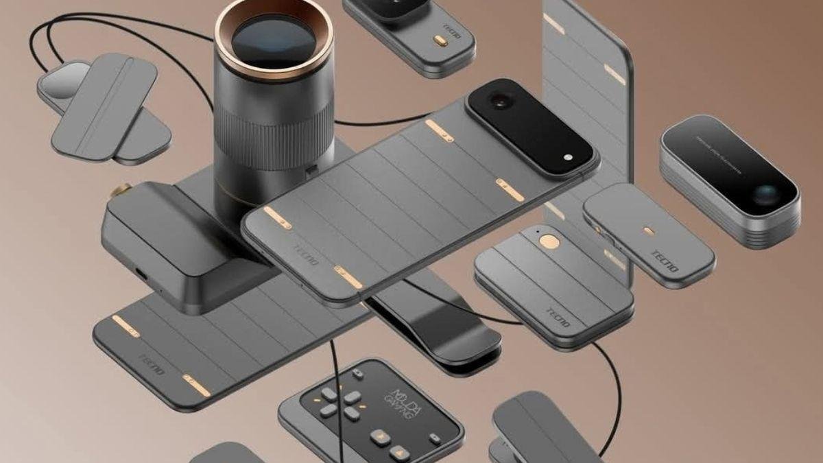 Tecno Modular Smartphone Concept showcased at MWC 2026