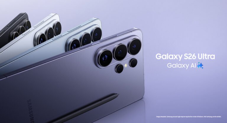 A front and back view of the S26 Ultra 5G Smartphone