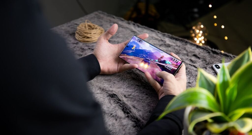 Red gaming smartphone