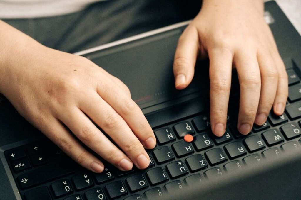 Typing on protected keyboard
