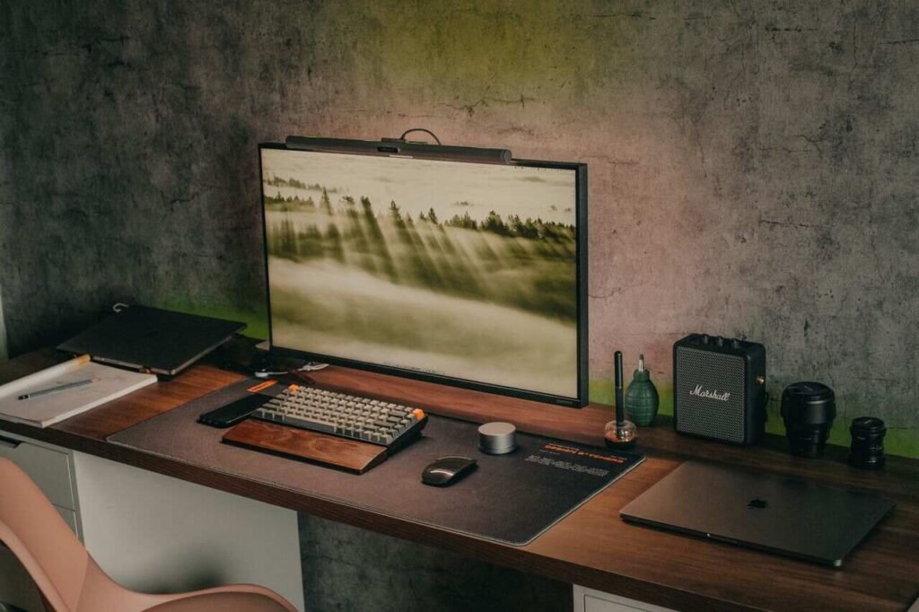 Modern Microsoft Surface workspace