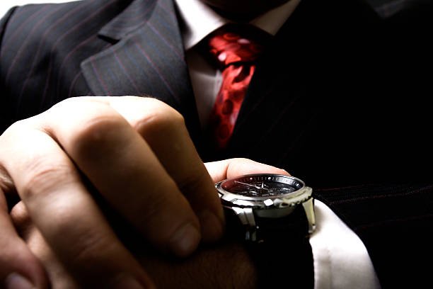 Premium men's Swiss luxury watch with stainless steel bracelet