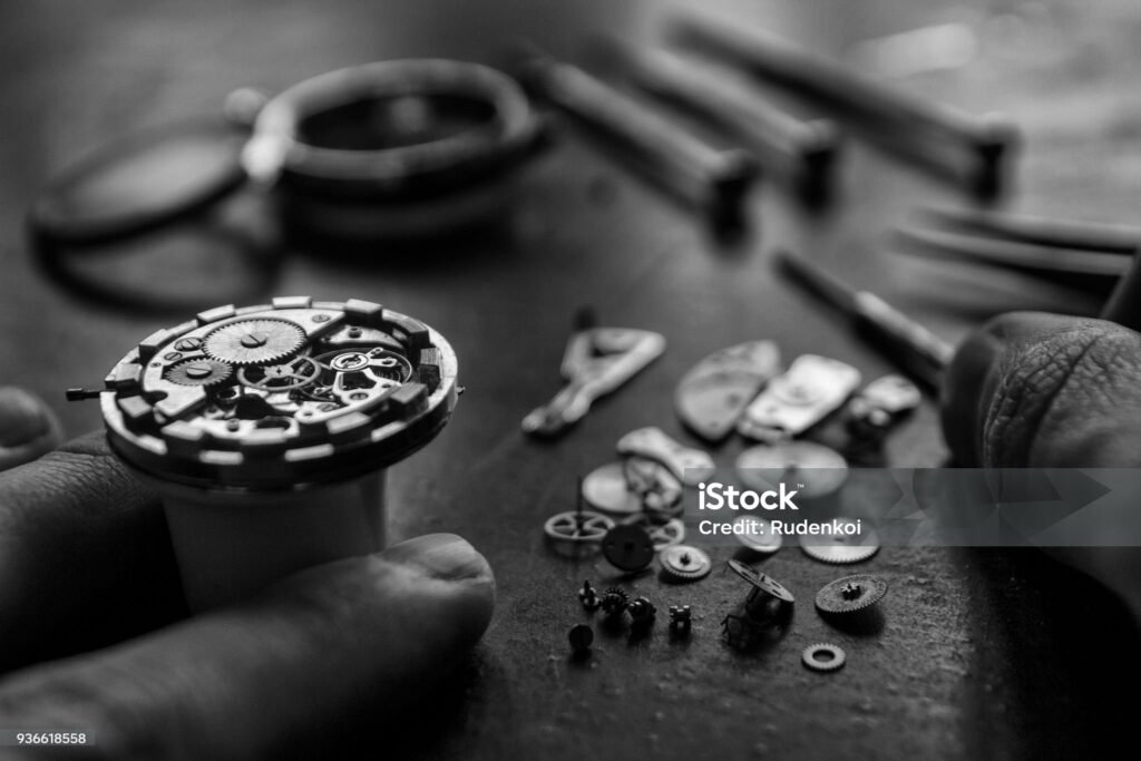 Stainless steel, titanium, ceramic, sapphire crystal and gold used in Swiss watches