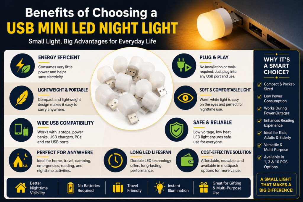 Benefits of Choosing a USB Mini LED Night Light