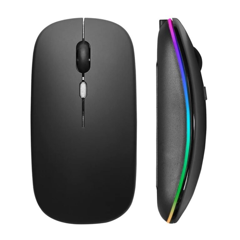 Rechargeable Bluetooth Wireless Mouse with RGB Edge Lighting