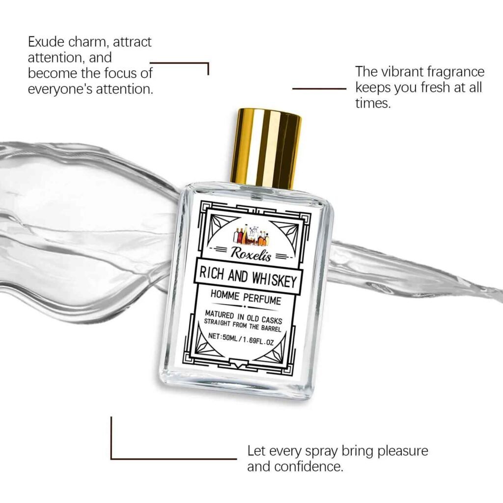 ROXELIS Rich Wood Whiskey Long Lasting Perfume for Men