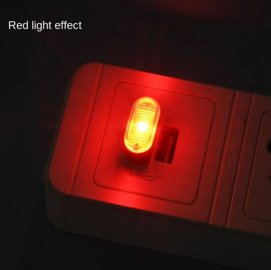 Red USB Mini LED Atmosphere Light in use